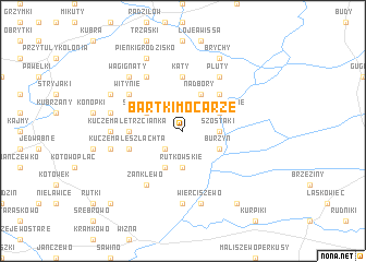 map of BArtki-Mocarze
