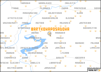 map of Bartkowa-Posadowa