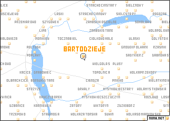 map of Bartodzieje