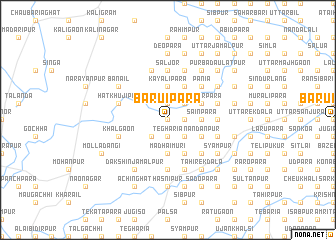 map of Bāruipāra