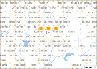map of Barunkāndi