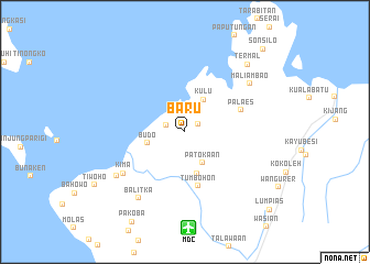 map of Baru
