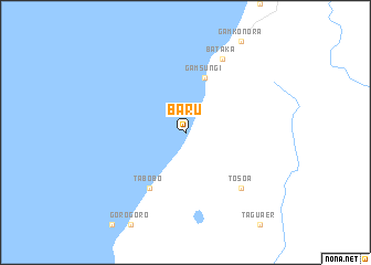 map of Baru
