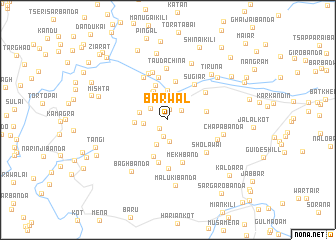 map of Barwāl