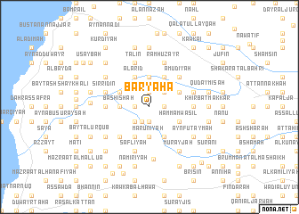 map of Baryāḩā