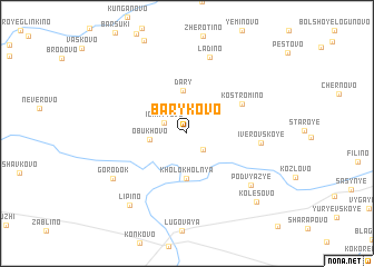 map of Barykovo