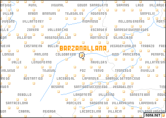 map of Barzanallana