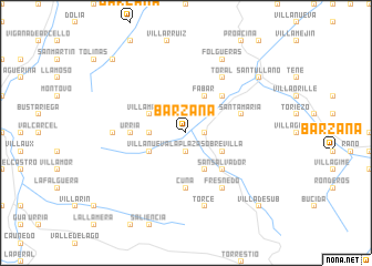 map of Bárzana