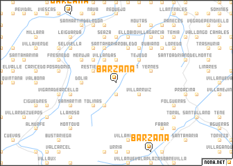 map of Bárzana