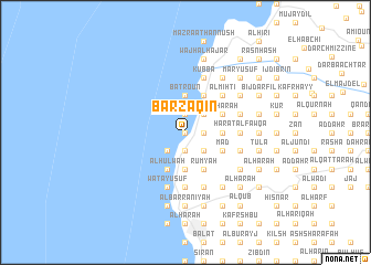 map of Barzaqīn