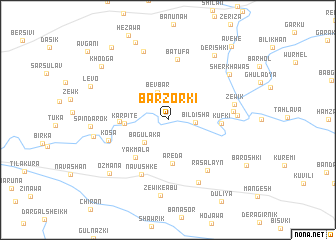 map of Barzōrkī