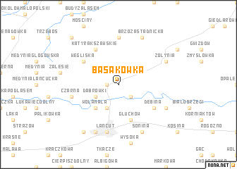 map of Basakówka