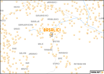 map of Basalići