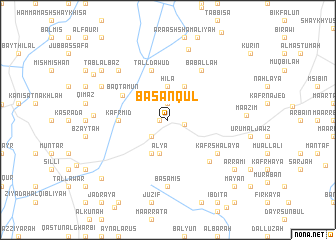 map of Basanqūl