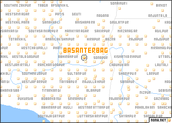 map of Basanterbāg