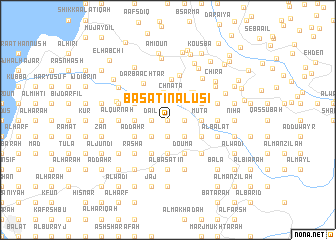 map of Basātīn al ‘Uşī