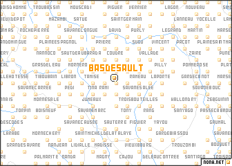map of Bas de Sault