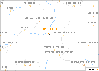 map of Baselice