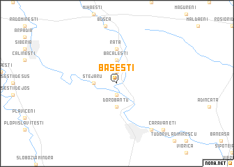 map of Băseşti