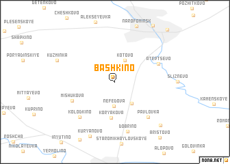 map of Bashkino