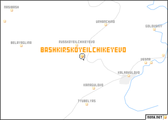 map of Bashkirskoye Il\