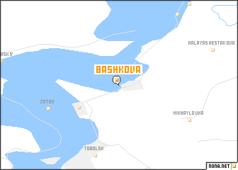 map of Bashkova