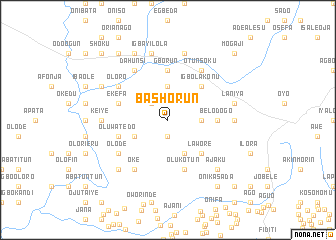 map of Bashorun