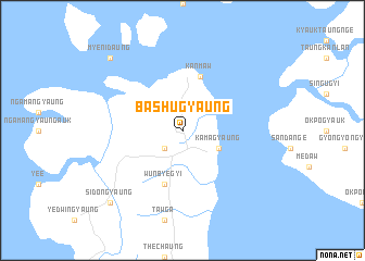 map of Bashugyaung