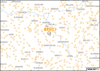 map of Bašići