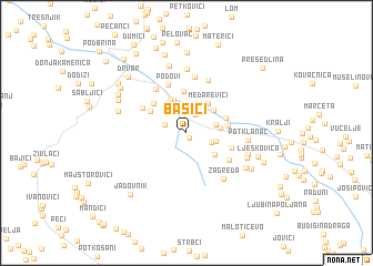 map of Bašići