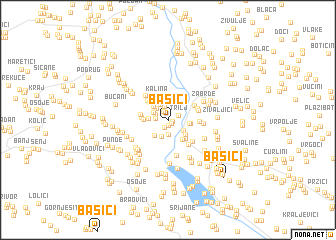 map of Bašići