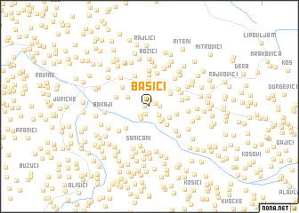 map of Bašići