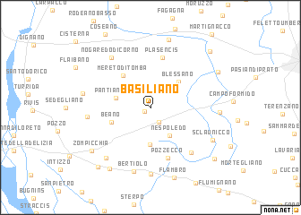 map of Basiliano