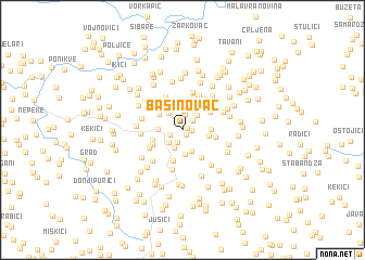 map of Bašinovac