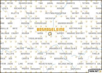 map of Bas Madeleine