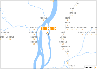 map of Basongo