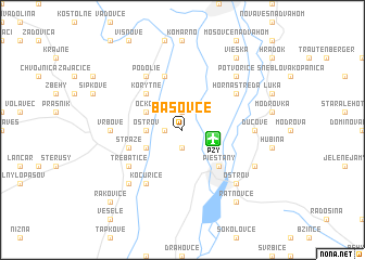 map of Bašovce