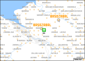 map of Basozábal