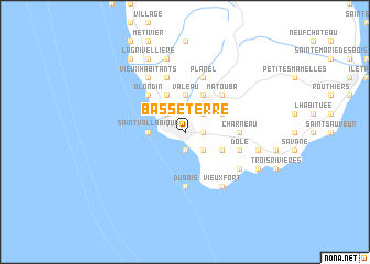 map of Basse-Terre