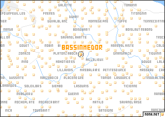 map of Bassin Medor