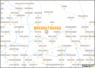 map of Bassoutougou