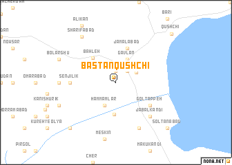 map of Bāstān Qūshchī