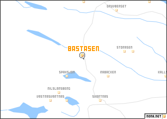 map of Baståsen