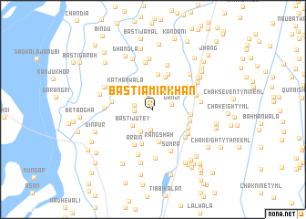 map of Basti Amīr Khān