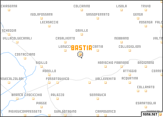 map of Bastia