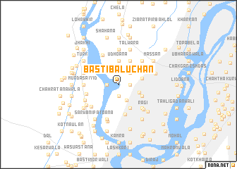map of Basti Baluchān