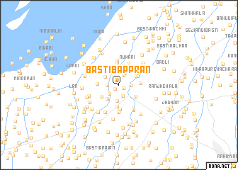 map of Basti Bapprān