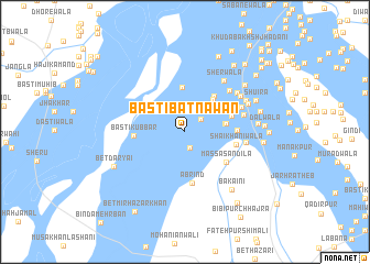 map of Basti Bāt Nawān