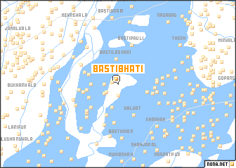 map of Basti Bhati