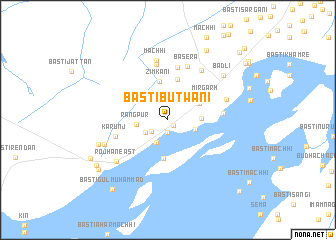 map of Basti Butwāni